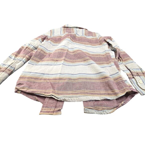 Oshkosh Bgosh Boys Striped Button-Up Shirt Size 6 Long Sleeve Casual JJ3950 - Picture 4 of 6